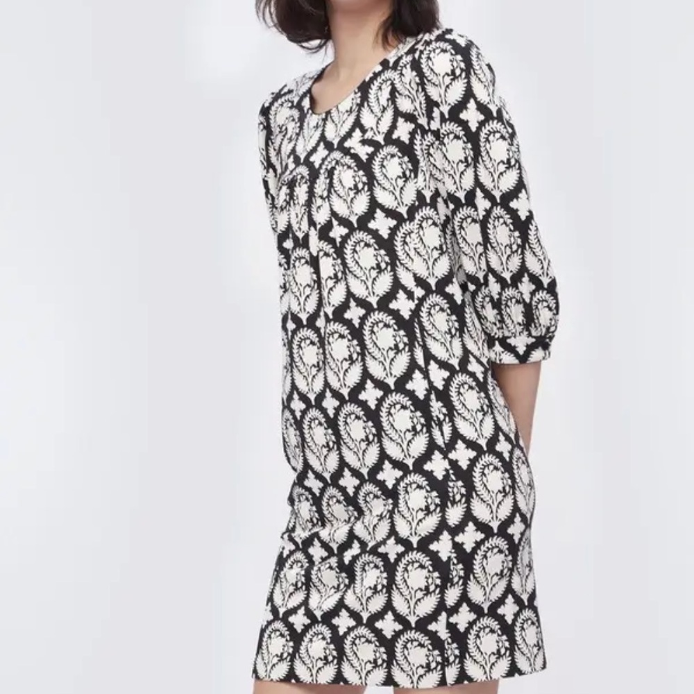 NWT DIANE VON FURSTENBERG Noelle Mini Dress In Woodcut Size XL - Picture 7 of 12